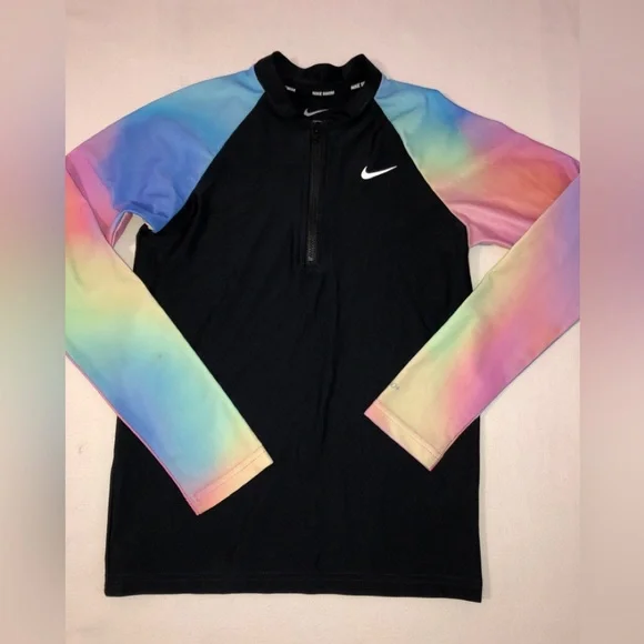 Nike swim rash guard top girls size 10–12 - Picture 1 of 6